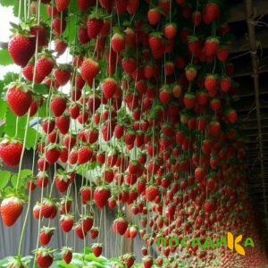 Клубника ампельная Анастасия купить по цене от 370р. в интернет-магазине «Посадика» с доставкой почтой в в Красновишерске и по всей России – [изображение №1].