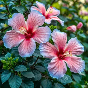 Гибискус садовый Тропикал Сан купить по цене от 293р. в интернет-магазине «Посадика» с доставкой почтой в в Красновишерске и по всей России – [изображение №1].