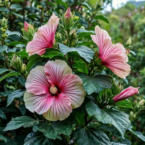 Гибискус Иден Бьюти купить по цене от 460р. в интернет-магазине «Посадика» с доставкой почтой в в Красновишерске и по всей России – [изображение №1].